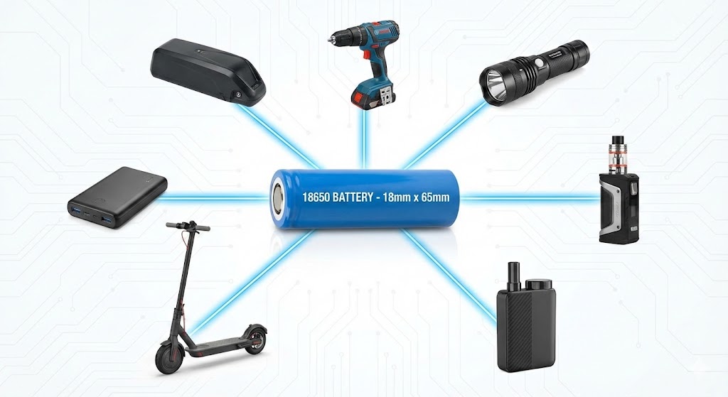 the application areas of 18650 batteries?