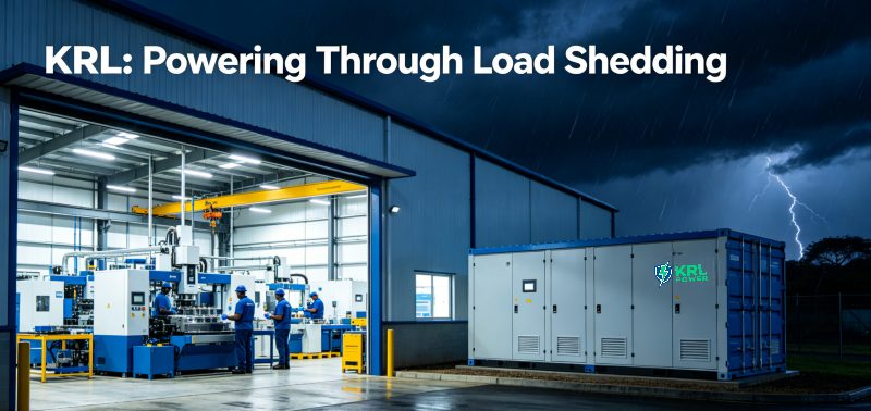 Commercial factory in South Africa powered by battery storage during load shedding