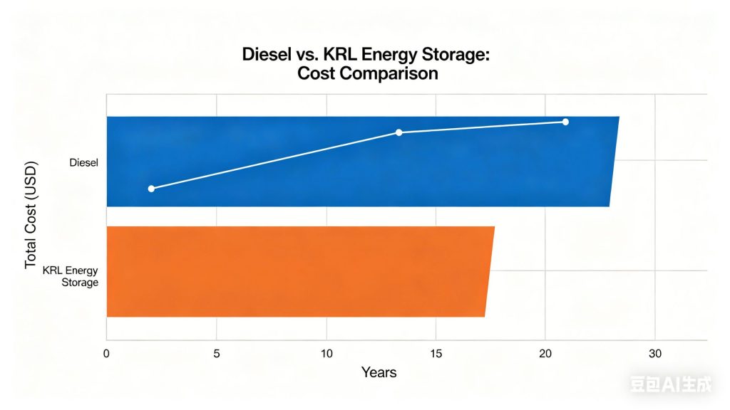 Diesel Generator vs Energy Storage Cost Comparison Chart