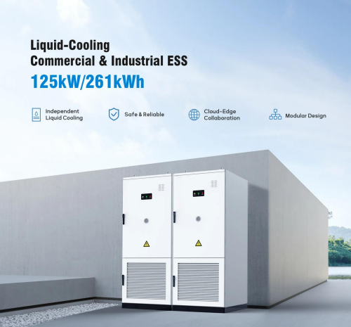 KRL-125KW-261KWH-Liquid-cooling all in one Battery energy storage Cabinet