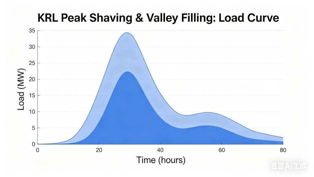 Peak Shaving & Valley Filling Load Curve Diagram