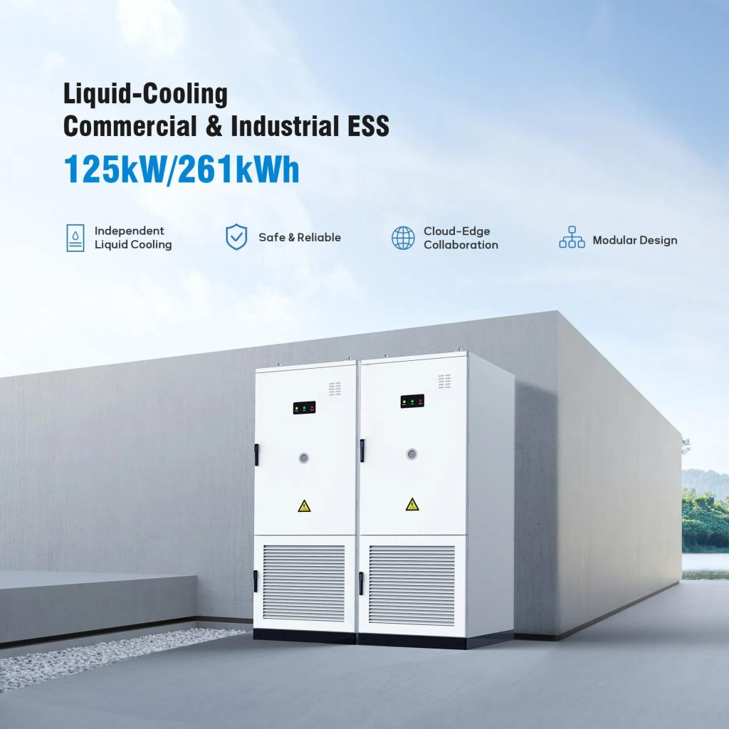 125kw-261kwh-Liquid-cooling-all in one Battery energy storage Cabinet