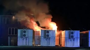 Night Explosion & Combustion of Lithium Battery Energy Storage Container