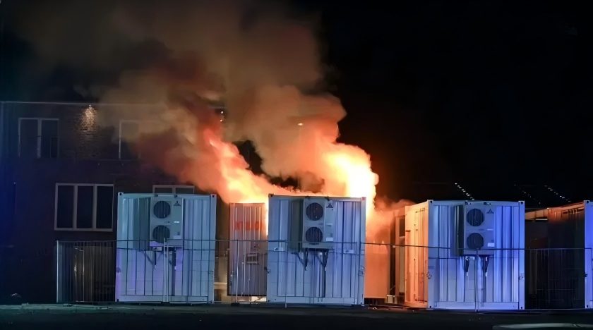 Night Explosion & Combustion of Lithium Battery Energy Storage Container