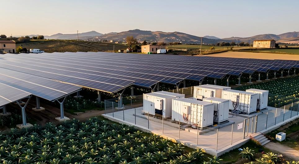 Farm PV & Energy Storage System Layout Drawing
