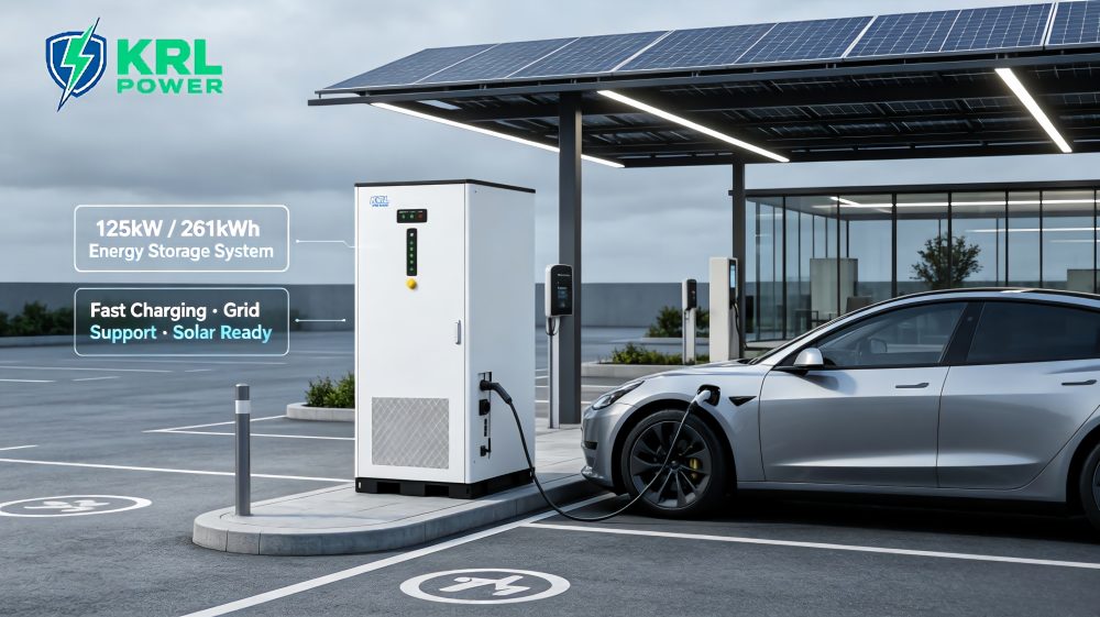 KRL Power 125kW 261kWh All-in-One EV Charging Energy Storage Station