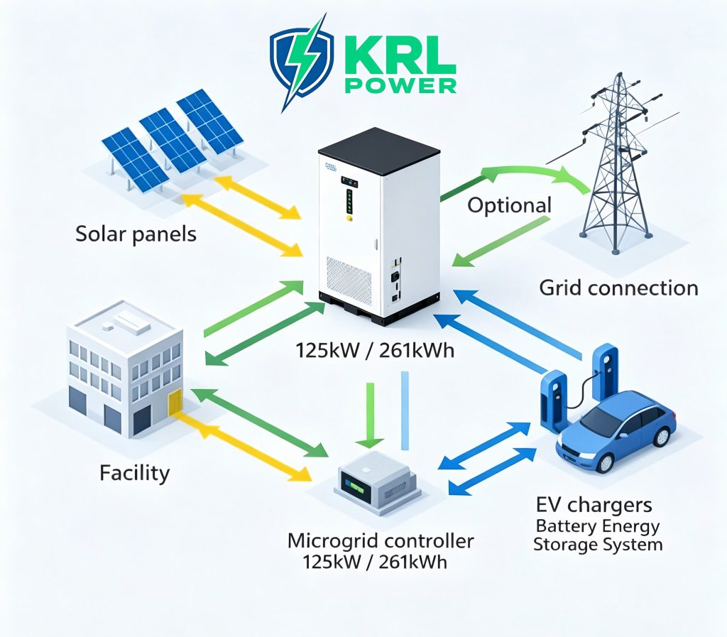 Nigeria EV Charging Station Microgrid Architecture