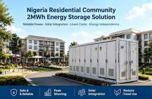 Nigeria residential community integrated with KRL 2MWh ESS
