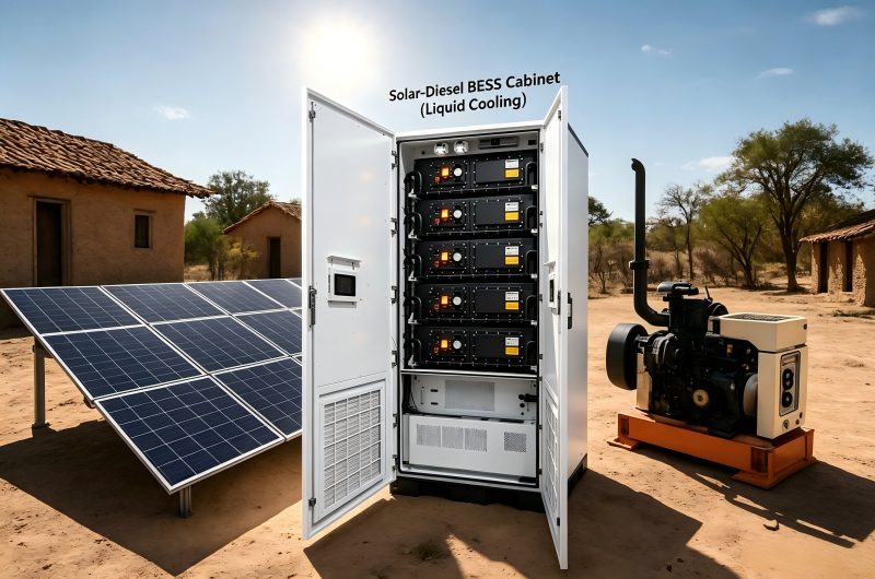 PV+Diesel Hybrid Microgrid System