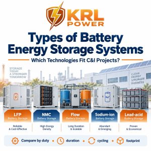 Comparison of LFP NMC flow sodium-ion and lead-acid battery energy storage system types for C&I project selection